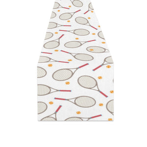 Tennis Pattern Print Design 04 Table Runner