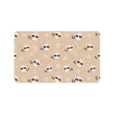 Cute raccoon heart pattern Doormat