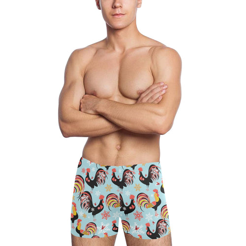 Rooster chicken cock snowfalke Men's Swimming Trunks