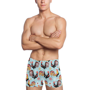 Rooster chicken cock snowfalke Men's Swimming Trunks