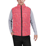 Skate Board Pattern Print Design 01 Men's Padded Vest