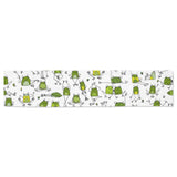 Sketch funny frog pattern Table Runner