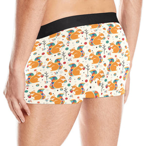 Squirrel Pattern Print Design 04 Men's All Over Print Boxer Briefs Men's Underwear