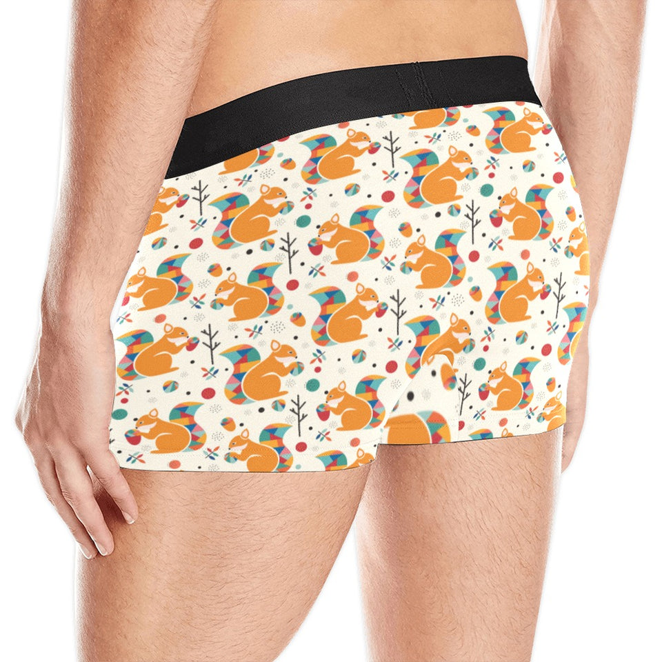 Squirrel Pattern Print Design 04 Men's All Over Print Boxer Briefs Men's Underwear