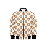 Lion Pattern Print Design 01 Kids' Boys' Girls' Bomber Jacket