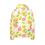 Guava design pattern Kids' Boys' Girls' Padded Hooded Jacket