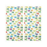 Chemistry Periodic Table Pattern Print Design 05 Gauze Curtain