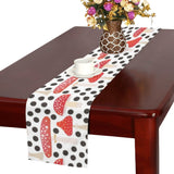 Red mushroom dot pattern Table Runner