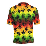 Canabis Marijuana Weed Pattern Print Design 03 Men's All Over Print Polo Shirt