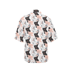 Pig Pattern Print Design 05 Women's All Over Print Hawaiian Shirt