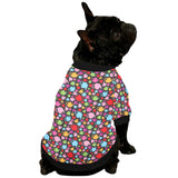 Tea pots Pattern Print Design 01 All Over Print Pet Dog Round Neck Fuzzy Shirt