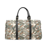 Monkey tropical leaves background Travel Bag