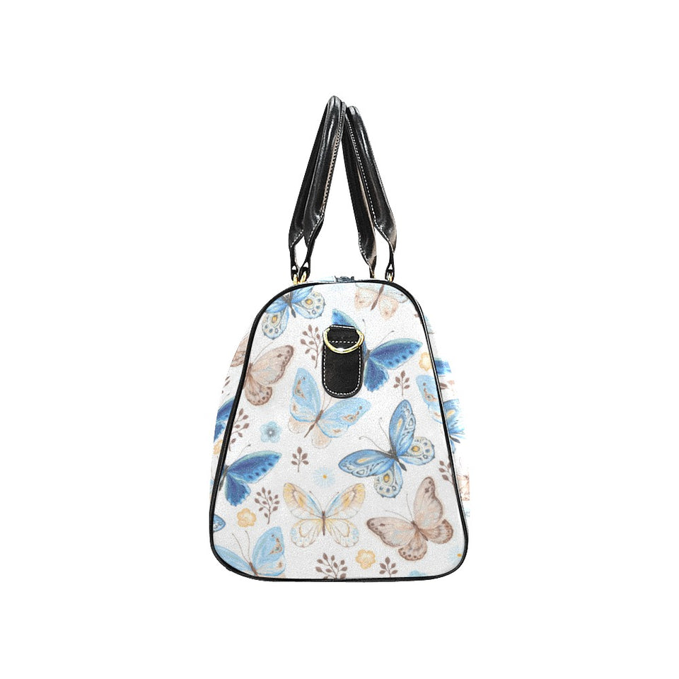 blue butterfly pattern Travel Bag