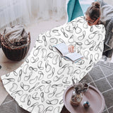 Potato Chips Pattern Print Design 04 Blanket Robe with Sleeves