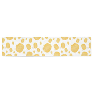 Potato Chips Pattern Print Design 03 Table Runner