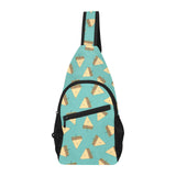 Sandwich Pattern Print Design 03 All Over Print Chest Bag