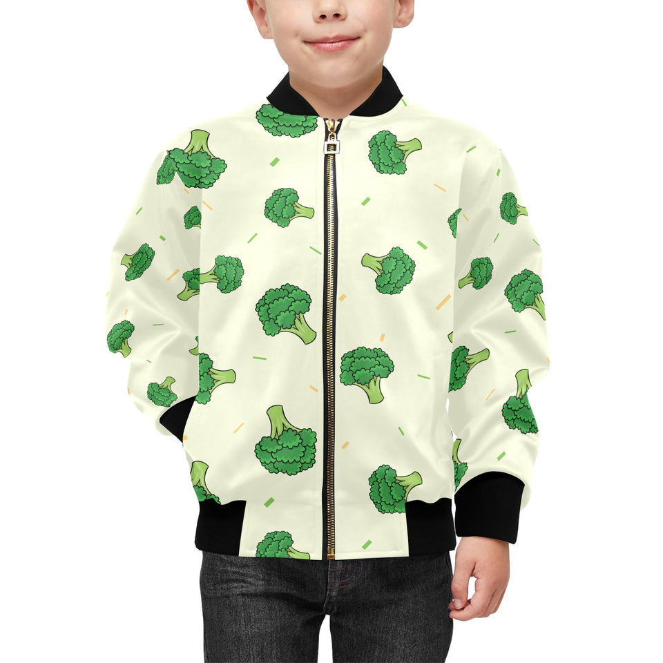 Broccoli pattern Kids' Boys' Girls' Bomber Jacket