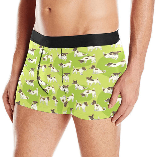 Jack Russel Pattern Print Design 01 Men's All Over Print Boxer Briefs Men's Underwear