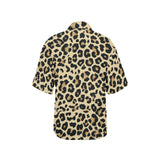 Leopard print design pattern Women's All Over Print Hawaiian Shirt