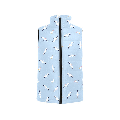 Seagull Pattern Print Design 02 Men's Padded Vest