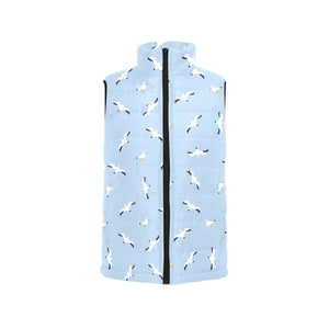 Seagull Pattern Print Design 02 Men's Padded Vest