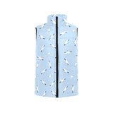 Seagull Pattern Print Design 02 Men's Padded Vest