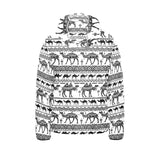 Camel polynesian tribal pattern Kids' Boys' Girls' Padded Hooded Jacket