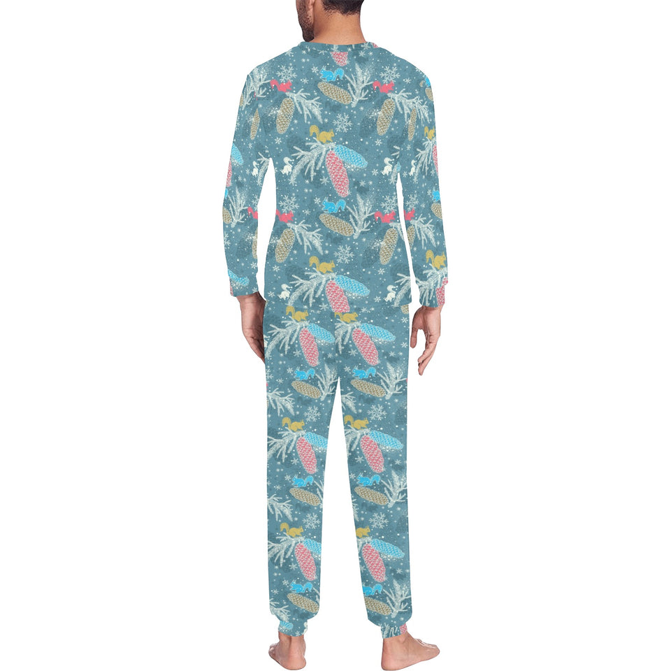 Squirrel Pattern Print Design 01 Men's All Over Print Pajama