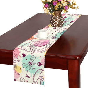 Clock butterfly pattern Table Runner