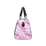 Pink flamingo flower pattern Travel Bag