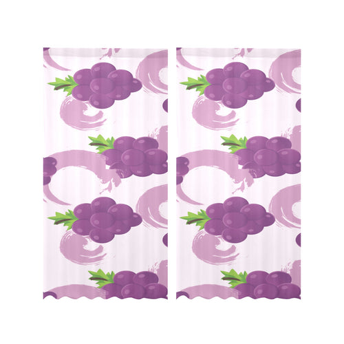 Cute Grape pattern Gauze Curtain