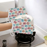 Chemistry Periodic Table Pattern Print Design 02 Heat Resistant Oven Mitts
