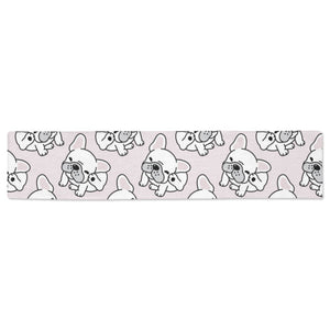 Cute french bulldog pattern Table Runner