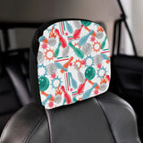 Watercolor bowling pattern Car Headrest Cover