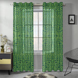 Crocodile Skin Printed Gauze Curtain