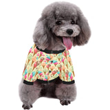 Colorful ice cream pattern All Over Print Pet Dog Round Neck Fuzzy Shirt
