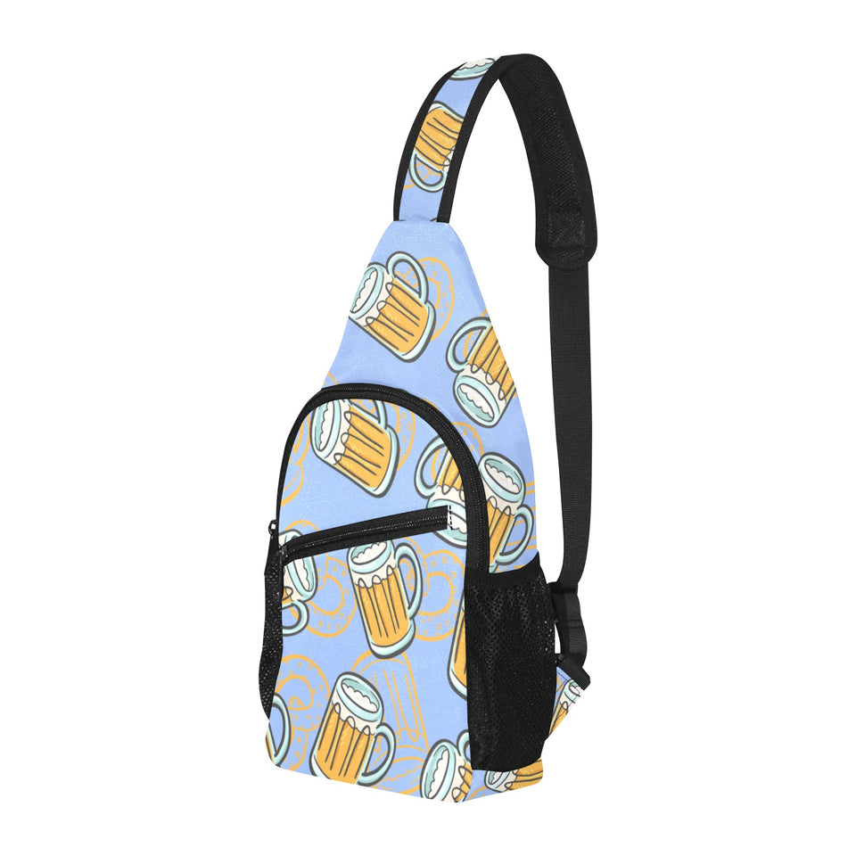 Beer pattern All Over Print Chest Bag