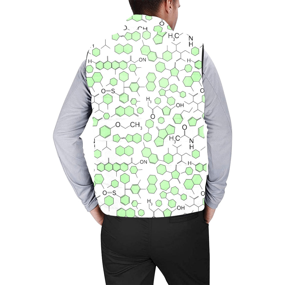 Chemistry Periodic Table Pattern Print Design 03 Men's Padded Vest