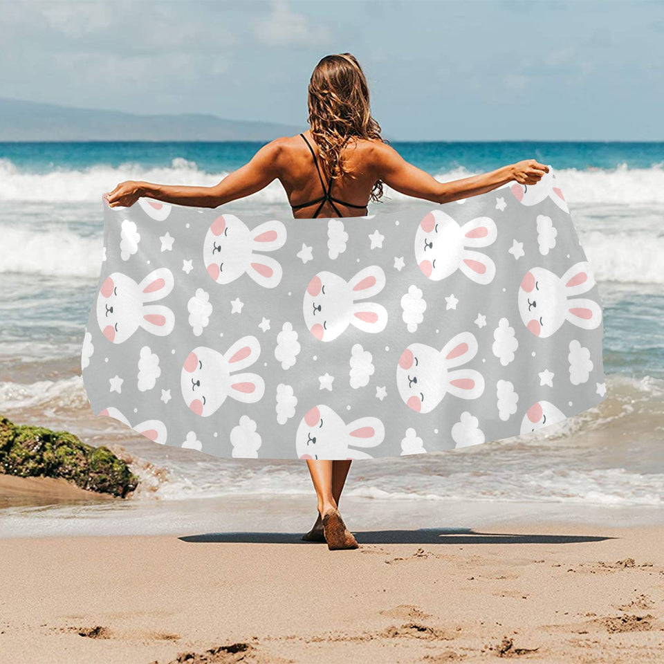 Rabbit cloud Pattern Beach Towel