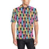 Skate Board Pattern Print Design 02 Men's All Over Print Polo Shirt