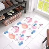 Watercolor air balloon cloud pattern Doormat