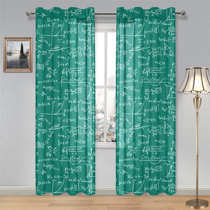 Math Pattern Print Design 01 Gauze Curtain