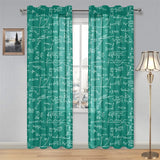 Math Pattern Print Design 01 Gauze Curtain