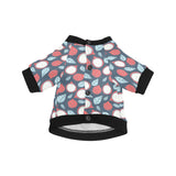 dragon fruits dark blue background All Over Print Pet Dog Round Neck Fuzzy Shirt