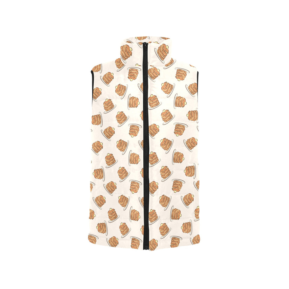Pancake Pattern Print Design 01 Men's Padded Vest