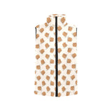 Pancake Pattern Print Design 01 Men's Padded Vest