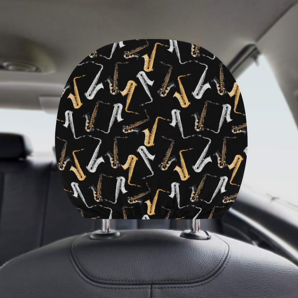 saxophone design pattern Car Headrest Cover