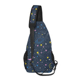 space pattern with planets, comets, constellations All Over Print Chest Bag