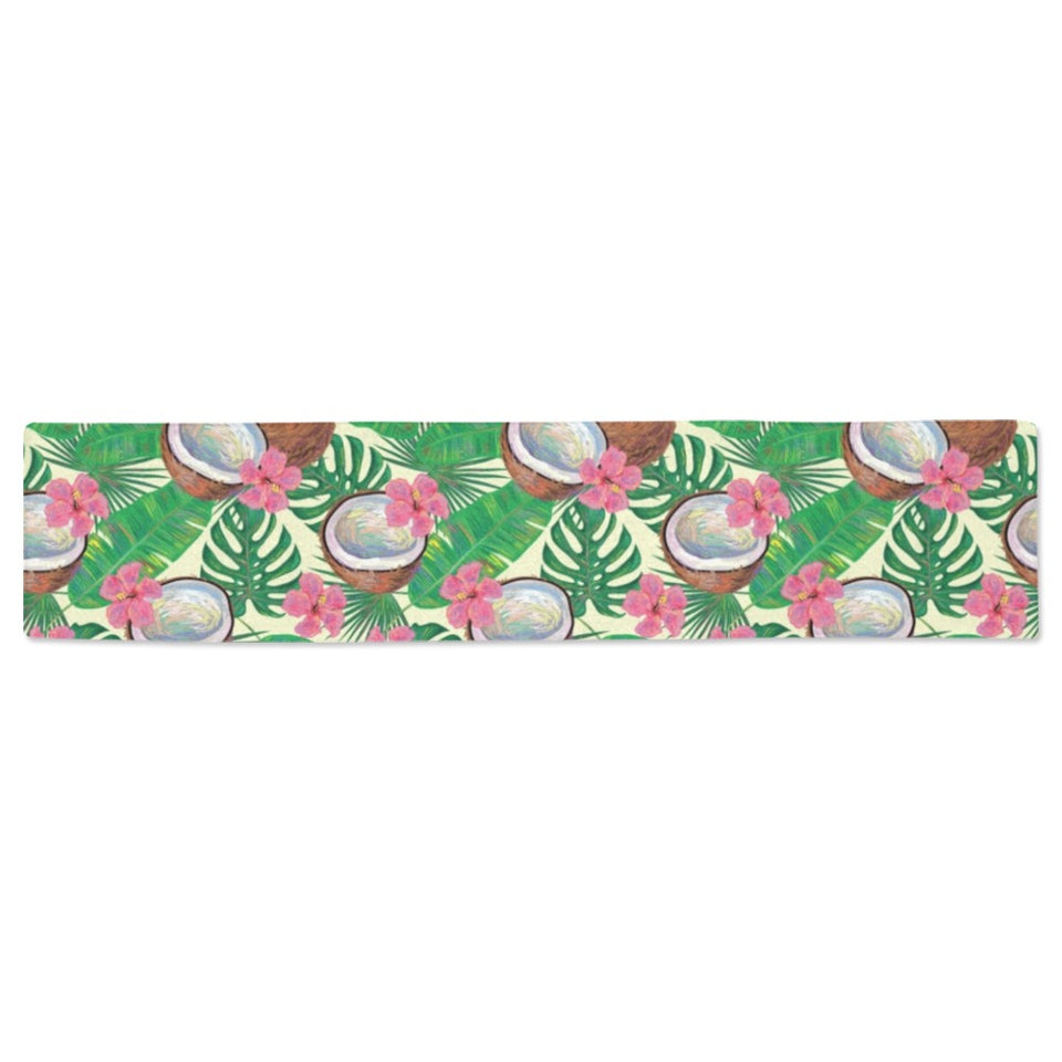 Coconut Pattern Print Design 01 Table Runner