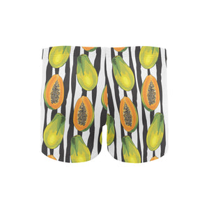papaya design pattern Men's Swimming Trunks